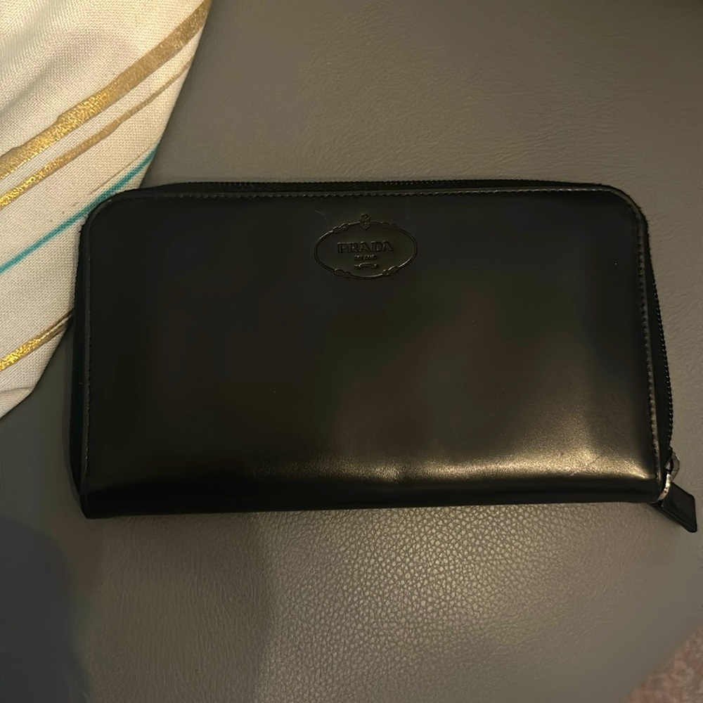 Authentic Prada leather wallet
